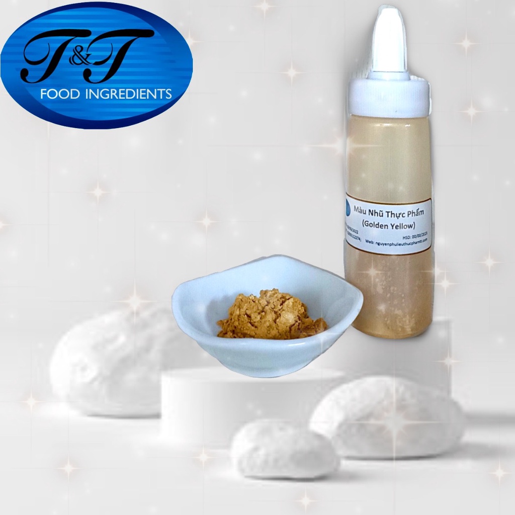 Màu nhũ cho bánh kem