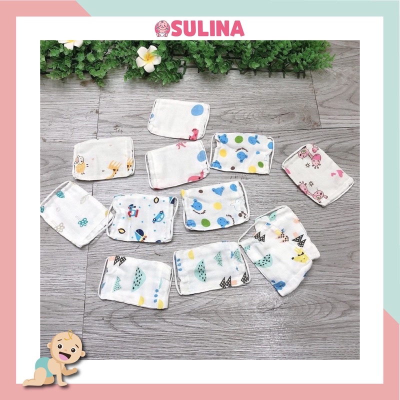 Khẩu Trang Vải 4 Lớp Xuất Nhật Cho Bé SULINA OFFICIAL KT01