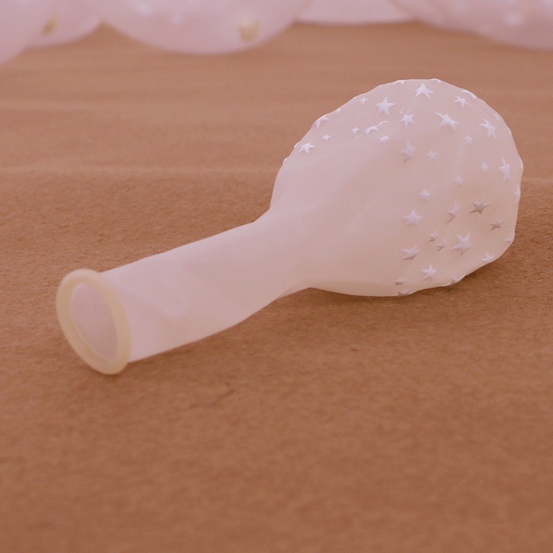 Sỉ Bịch Bóng Bay Trong Suốt In Hình Ngôi Sao Trang Trí ( gói 50 quả) MS02