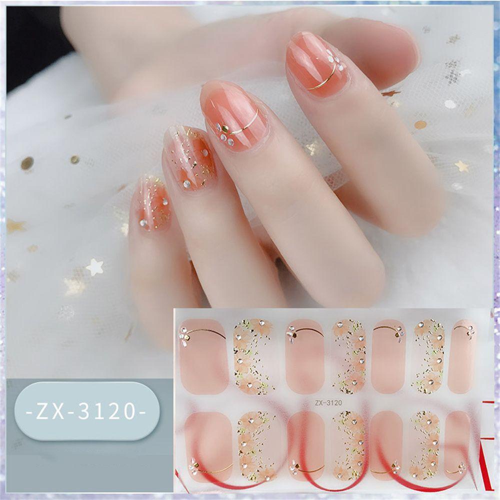 ME Miếng Dán Trang Trí Móng Tay 3D Lấp Lánh Xinh Xắn