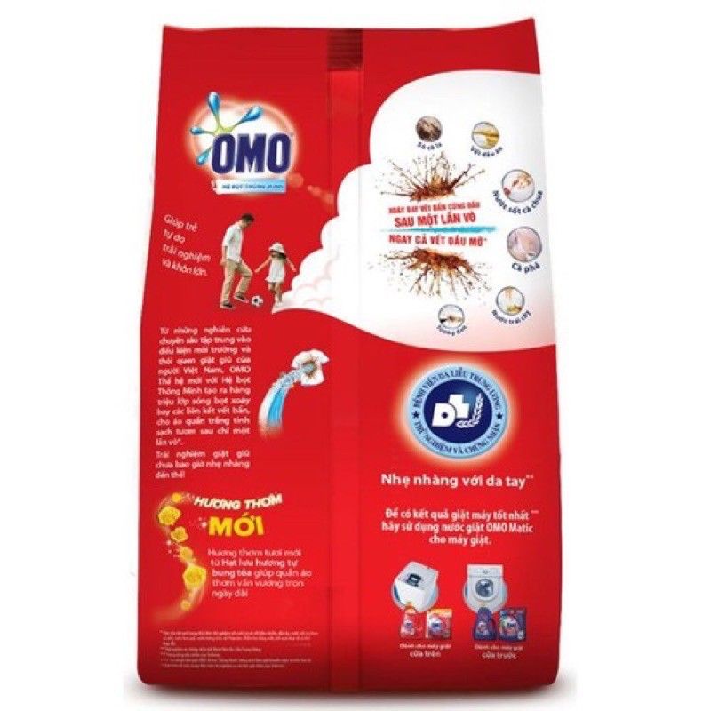 Bột Giặt Omo Tẩy Trắng Giặt Tây Gói 400g