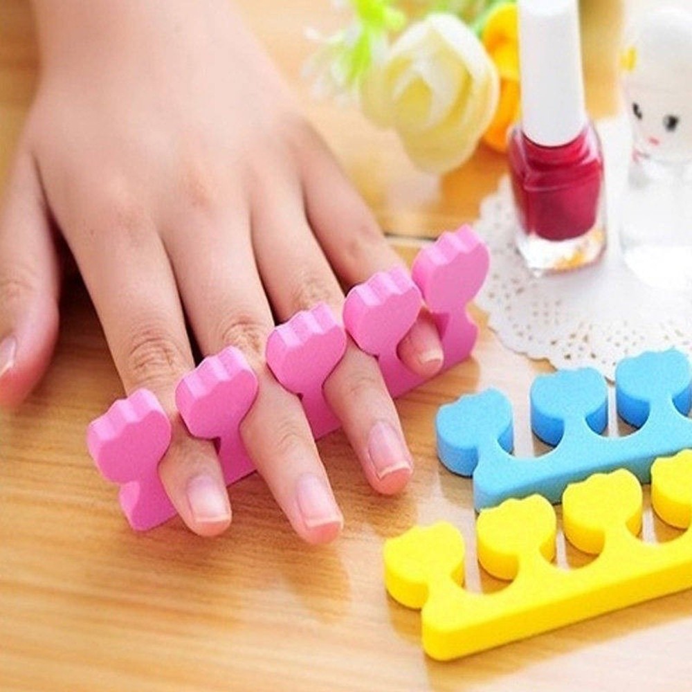[Hàng mới về] Set 5 cặp miếng xốp tách ngón tay hỗ trợ làm móng nghệ thuật tiện lợi