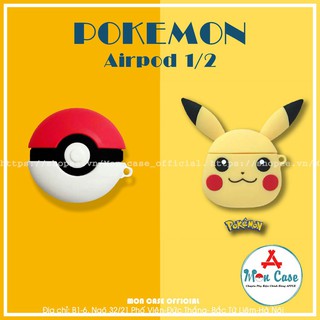 🔥Case Airpod Bảo Vệ Tai Nghe Hình PIKACHU 🔥 Phù Hợp Với Airpods 1-2 Siêu Cute Dễ Thương