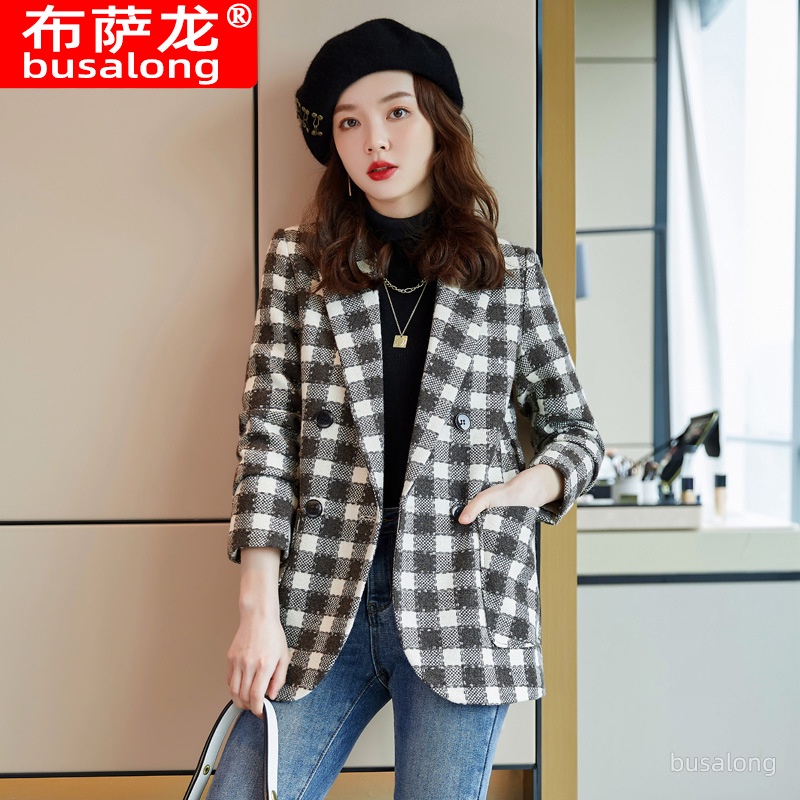 Áo Khoác Vest Tay Dài Thời Trang Công Sở Thanh Lịch Cho Nữ