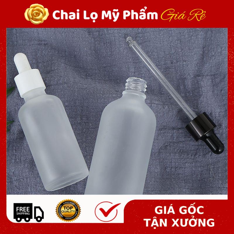 [RẺ VÔ ĐỊCH] Lọ Chiết Serum Thủy Tinh Phun Mờ Cao Cấp Nắp Bóp Nhỏ Giọt 50ML,100ML Dùng Chiết Mỹ Phẩm, Tinh Chất .