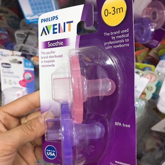 Ti giả chống vẩu Avent 0-3m