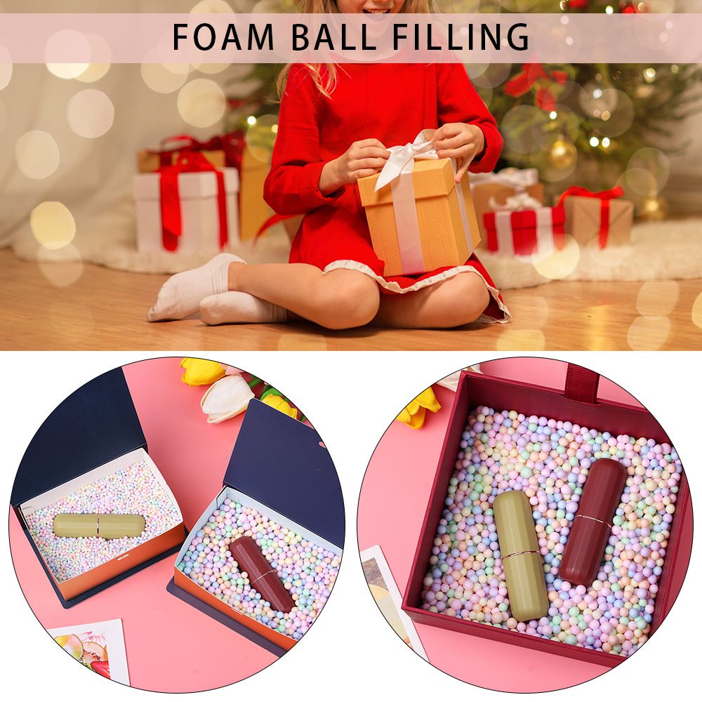 Hạt bóng xốp polystyrene nhỏ nhắn nhiều màu sắc dùng trang trí hộp quà diy