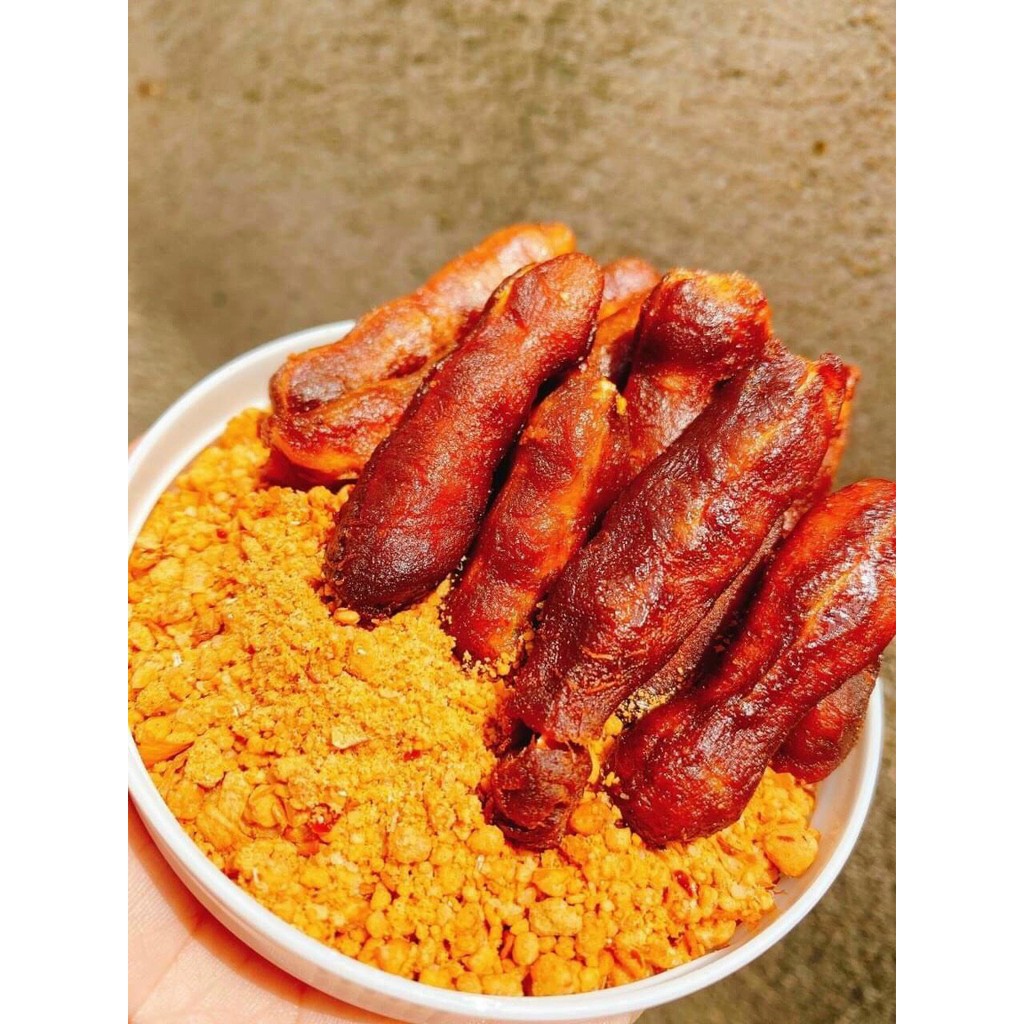 Hộp Me Lào Chấm Muối Ớt Sỉ - Me Lào Muối Tôm 1 Nắng Loại Ngon Thái 0.5 kg - Ruvask