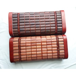 Gối điều hòa massage mặt gỗ trắc, gỗ hương cao cấp