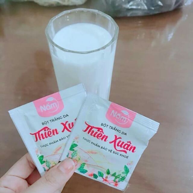 Thiên Xuân Bột Uống Trắng Da Thần Tốc Chính Hãng