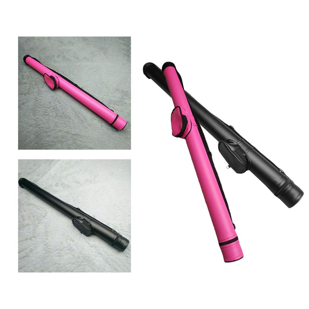 Túi da cứng đựng cây cơ bida 2 lỗ màu đen có dây đeo vai