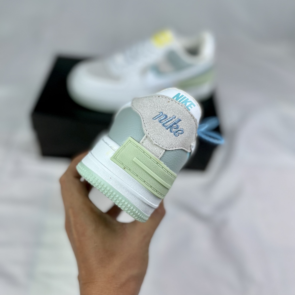 Giày sneaker thể thao nữ, Shadow xanh Hot Trend 2021, Full Box tặng vớ, bảo hành 6 tháng