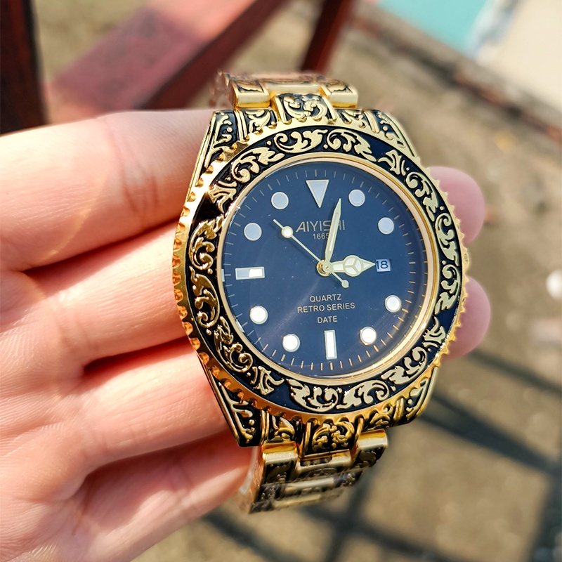 Đồng hồ nam chính hãng đẹp dây thép cao cấp giá rẻ chống nước chống xước ROZIDA DH06 | BigBuy360 - bigbuy360.vn