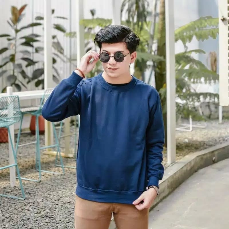 Áo Sweater Màu Trơn Thời Trang Cho Bé Trai | BigBuy360 - bigbuy360.vn