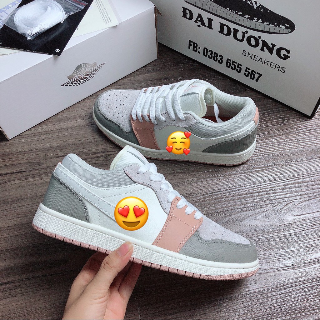 Jordan MILAN thấp cổ [TẶNG MÓC KHÓA - FULL BOX] jd MILAN thấp cổ bản trung thể thao tăng chiều nam nữ