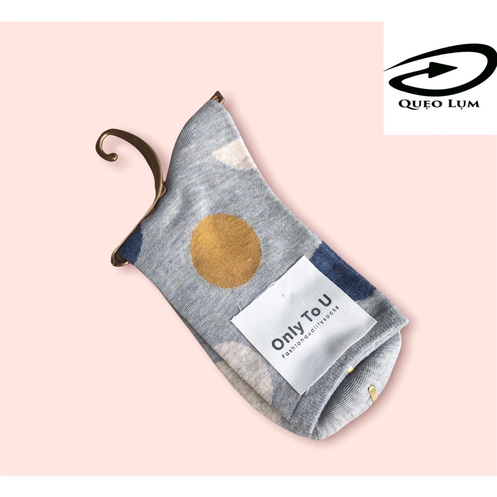 Tất (vớ) nữ họa tiết chấm bi nhiều màu