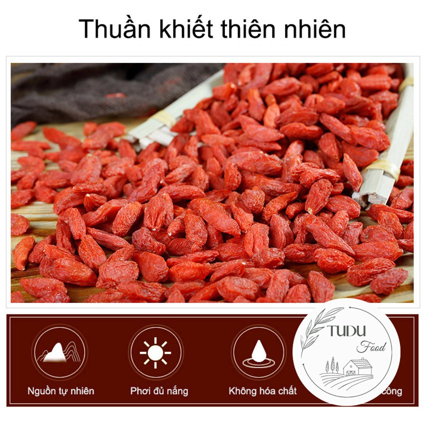 Trà kỷ tử đỏ 200g thượng hạng loại 1 chất lượng cao, thức uống bổ dưỡng đóng gói