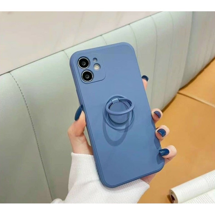 Ốp Iphone Viền Vuông Kèm Ring Nanoshop_1688