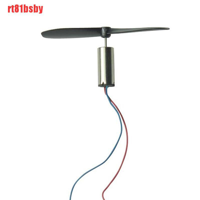 [rt81bsby]Details about  2 PCS 3.7V 48000RPM Electric Aircraft Coreless Motor + Propeller