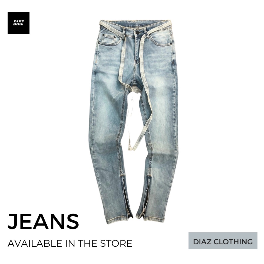 Quần Jean Nam Streetwear Wash Xanh Dirty, Form ôm Skinny Co Dãn, Ống khóa Zipper, Bao Bền màu. (CAM KẾT ẢNH THẬT 100%)