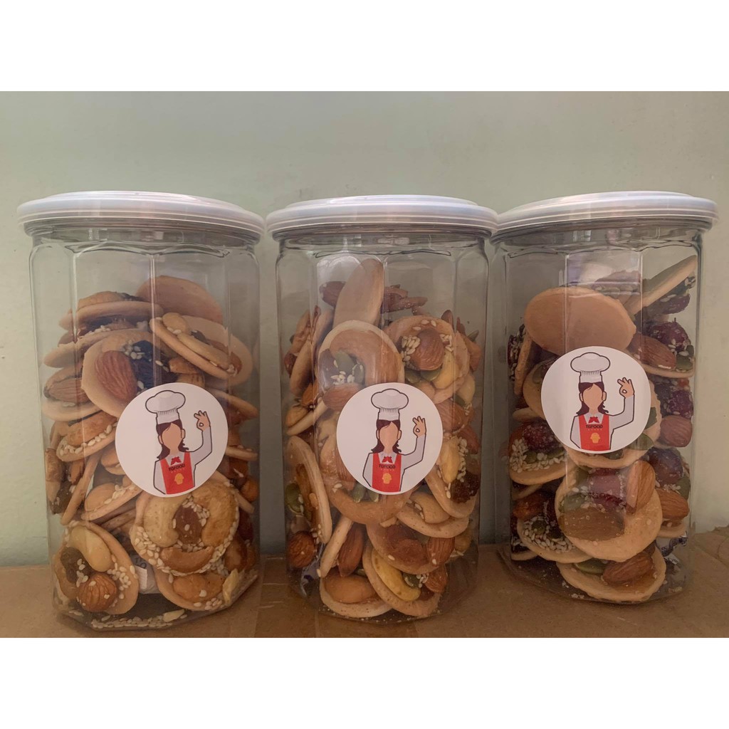 [Mã 77FMCGSALE1 giảm 10% đơn 250K] BÁNH ĐỒNG TIỀN MIX HẠNH NHÂN+HẠT ĐIỀU+NHO KHÔ HŨ 300R | BigBuy360 - bigbuy360.vn