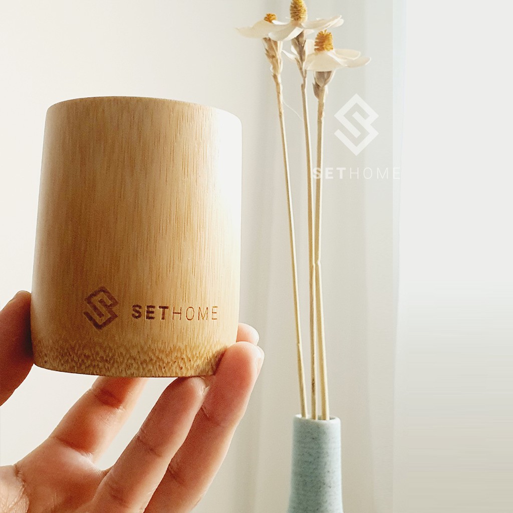 Cốc Tre 💖SETHOME 💖Ly Tre Uống Nước, Decor, Cắm hoa - Cốc Ly Kích Thước 8cm, 12 cm - Bamboo Tea Cup | BigBuy360 - bigbuy360.vn