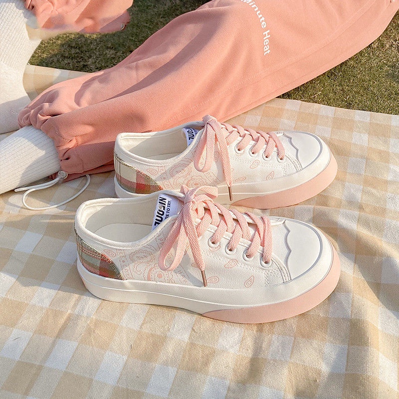 Giày Thể Thao Vải canvas Thời Trang Mới Năm 2021 Cho Nữ