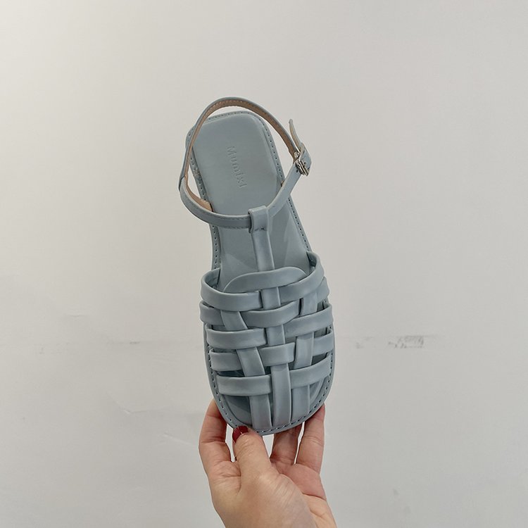 [ Mã 66CBSALE giảm 30K đơn 200K] Sandal Đế Phẳng Mũi Tròn Thời Trang Đi Biển Thoải Mái Cho Nữ | BigBuy360 - bigbuy360.vn