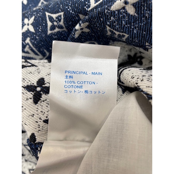 Váy yếm denim hoạ tiết logo thương hiệu Louis Vuitton LV cao cấp xuân hè 2022