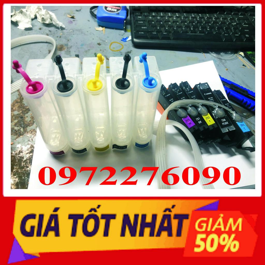 Bộ tiếp mực zin cho máy in Canon ix6770,Canon ix6870,Canon ip7270 mã chíp 750-751