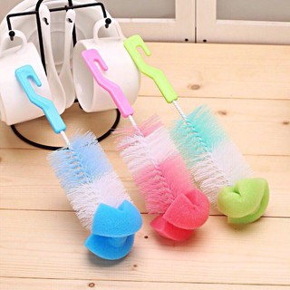 BỘ 2 cây rửa sữa  núm ti và bình sữa cho bé