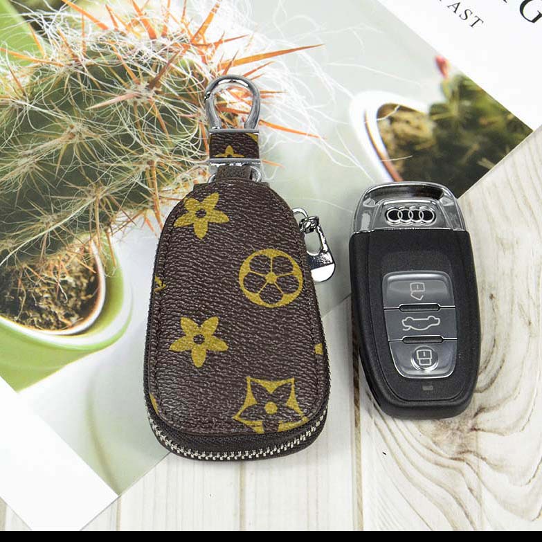 Ví đựng chìa khóa xe hơi có dây khóa kéo đa năng tiện dụng