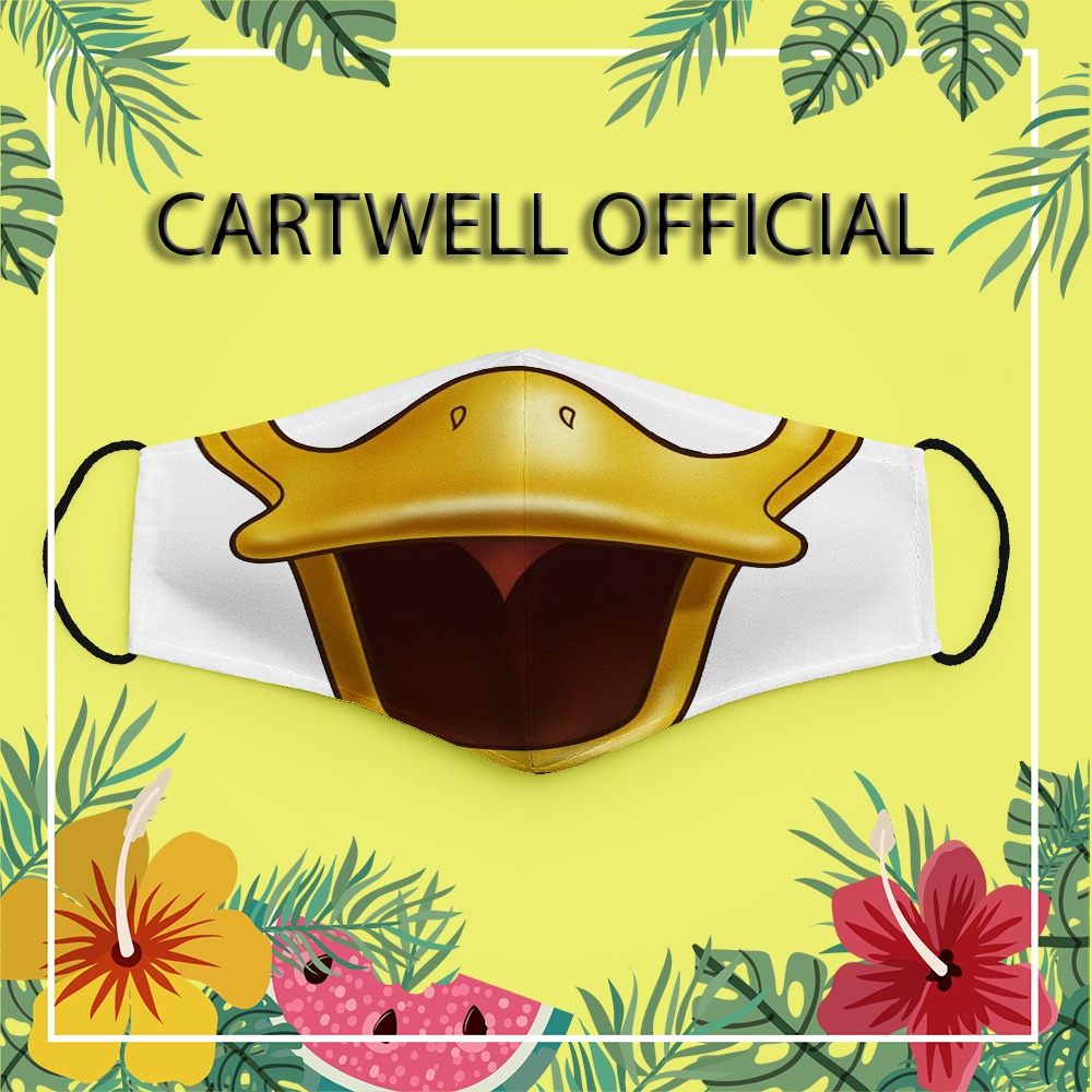 Khẩu trang đáng yêu cho bé thú cưng cute vui nhộn hoạt hình Disney CARTWELL chất liệu vải mềm phòng ô nhiễm có thể giặt