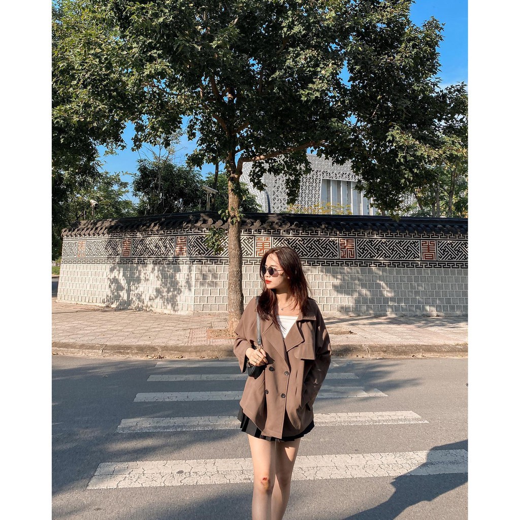 Áo khoác blazer Nữ tay dài, nút bọc đi dự tiệc, dạo phố đi chơi cà phê, quẩy bar quá sang chảnh luôn-AO003 | BigBuy360 - bigbuy360.vn