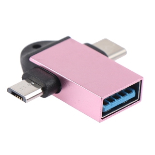 Đầu Chuyển Đổi 2 Trong 1 Type-C Micro Usb Otg Cho Android Usb 3.1