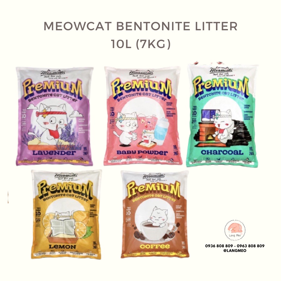 Cát vệ sinh mèo Bentonite - Meowcat