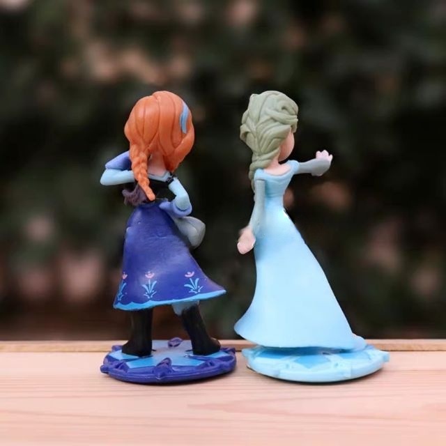 DISNEY Set 2 Mô Hình Búp Bê Công Chúa Elsa Và Anna Trong Phim Hoạt Hình Frozen