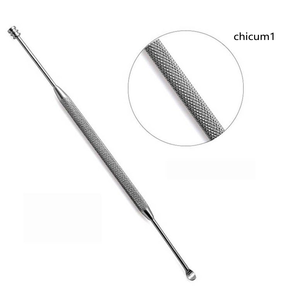 Thanh lấy ráy tai chất liệu inox thiết kế 2 đầu tiện dụng