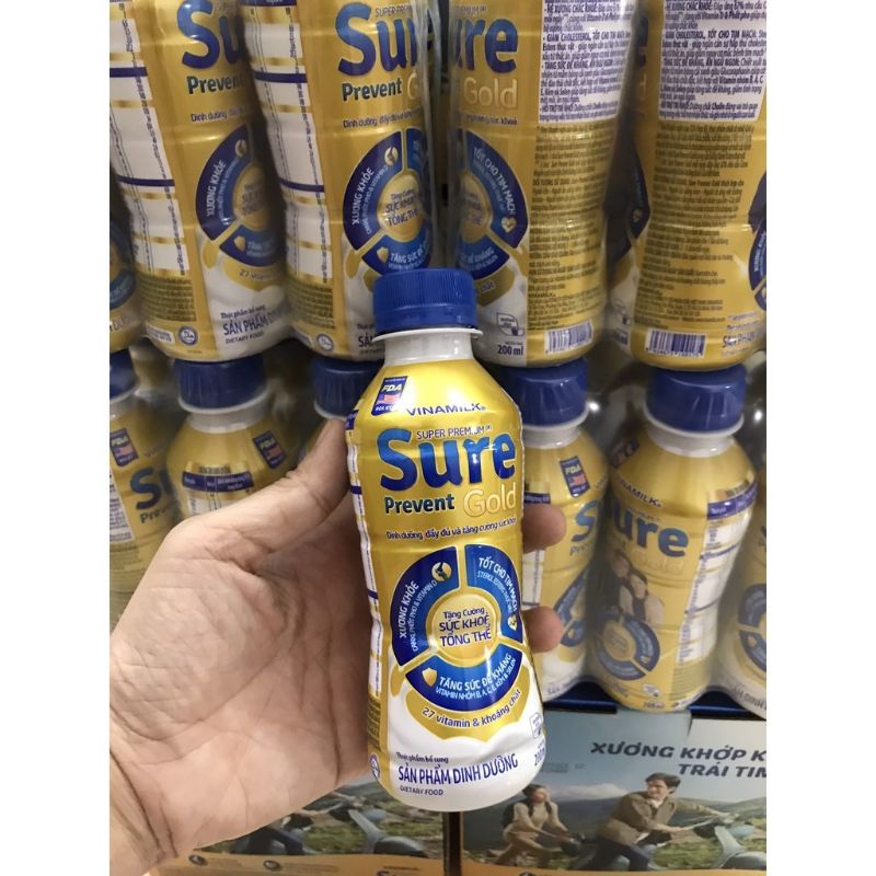 Thùng sữa nước sure prevent gold mẫu mới