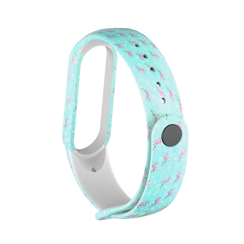 Dây Đeo Đồng Hồ Thông Minh Bằng Silicon Nhiều Họa Tiết Tùy Chọn Cho Xiaomi Mi Band 5 6