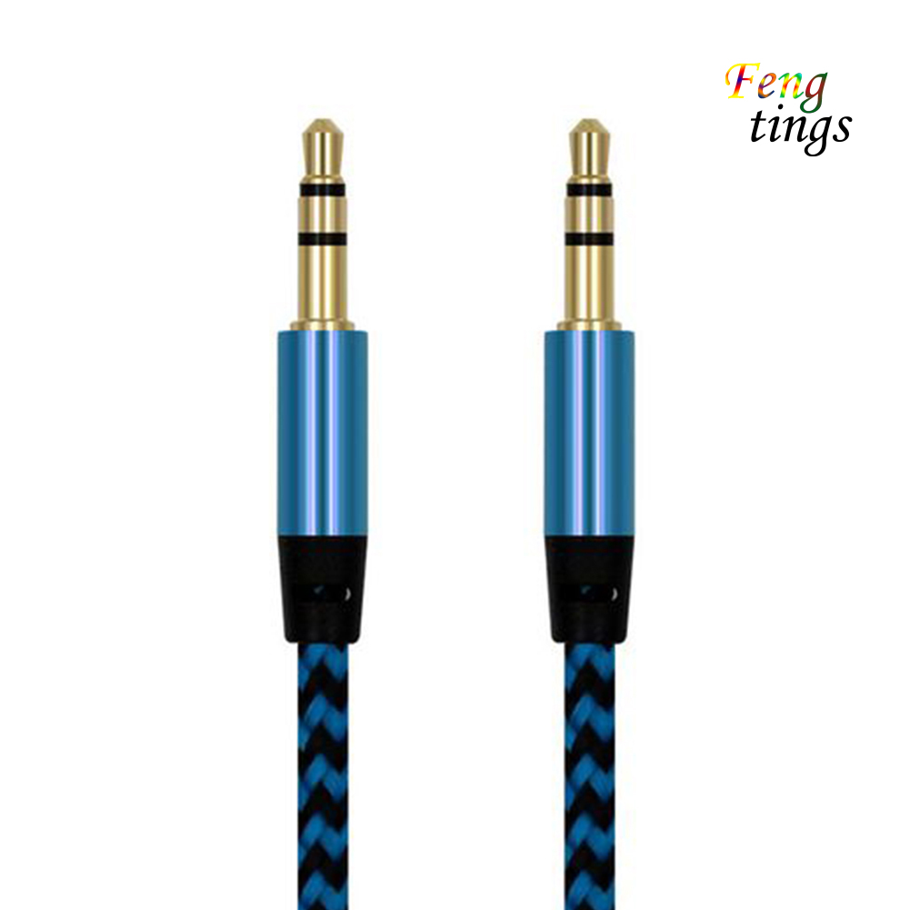Dây Cáp Âm Thanh Bện Dây Đầu Cắm 3.5mm Dành Cho Loa Ô Tô Chất Lượng Cao