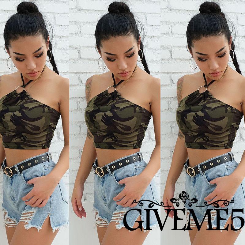 Áo Crop Top Hai Dây Gợi Cảm Cho Nữ