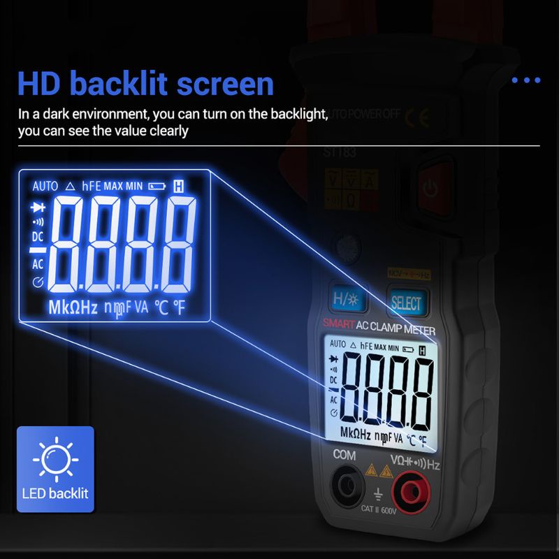 Vạn Năng Kế Kỹ Thuật Số Cầm Tay Amps Màn Hình LCD