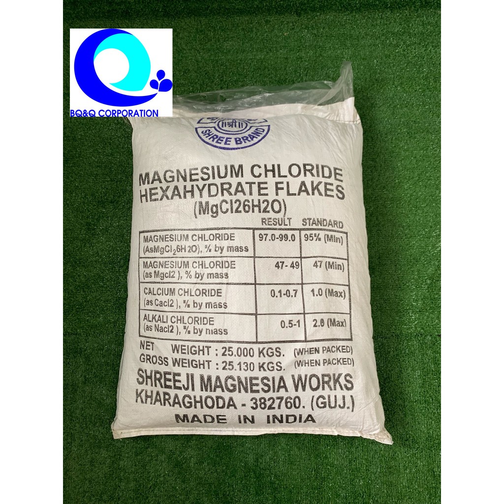 MgCl2 Ấn Độ dạng vảy, khoáng tạt Magie Clorua cho tôm cá