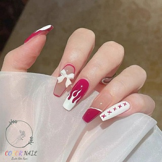 Nail box - móng up thiết kế : nơ lửa