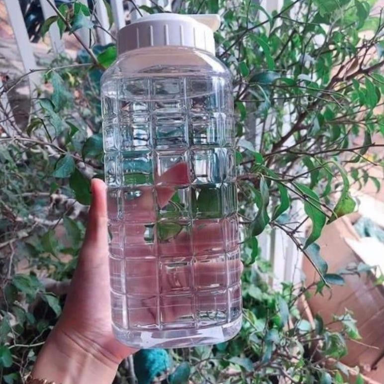 Bình đựng nước Lock and Lock 1000ml màu trắng,bình nhựa đựng nước