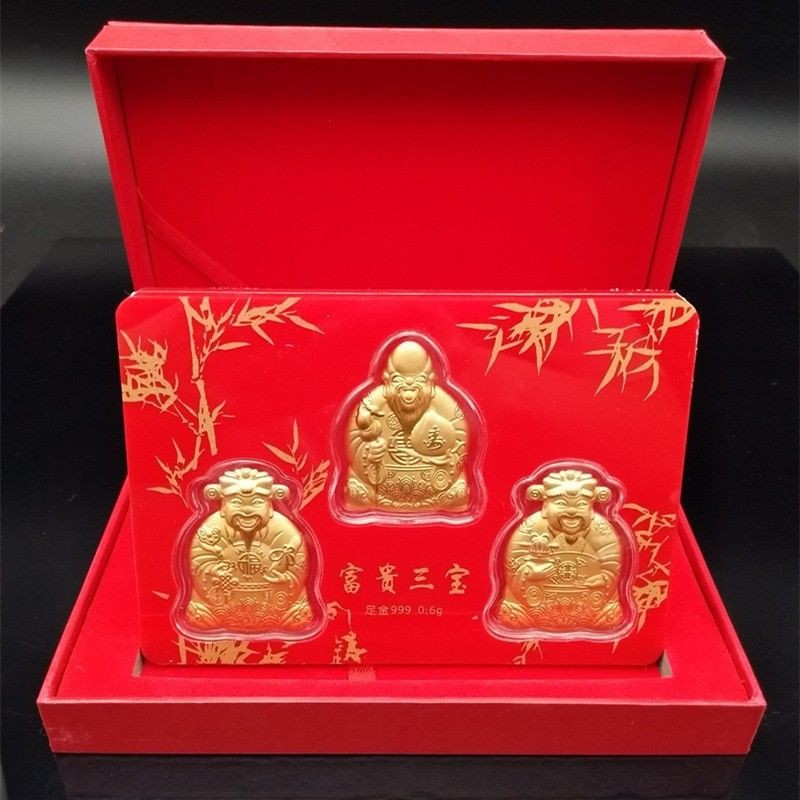 Bộ PHÚC LỘC THỌ TÀI HỶ Mạ Vàng - Quà Tặng Sưu Tầm