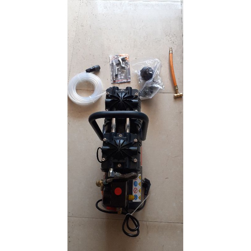 Máy nén khí Etop sạch 9l chống ồn, tặng kèm dây hơi, súng xì, đầu bơm xe