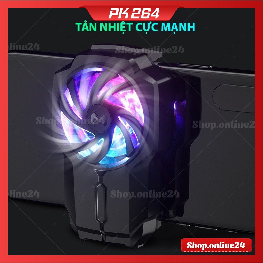 Quạt tản nhiệt MEMO FL05 Không dây Có Đèn led RGB Pin sạc cho điện thoại di động phiên bản mới nhất