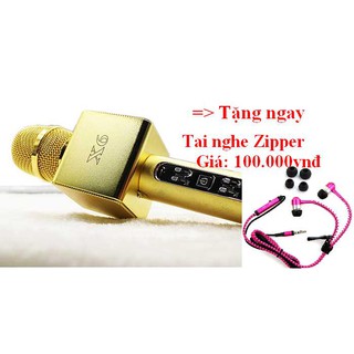 Mic Karaoke cao cấp Bluetooth X6- Tặng ngay 1 Tai nghe Zipper trị giá 100.000đ